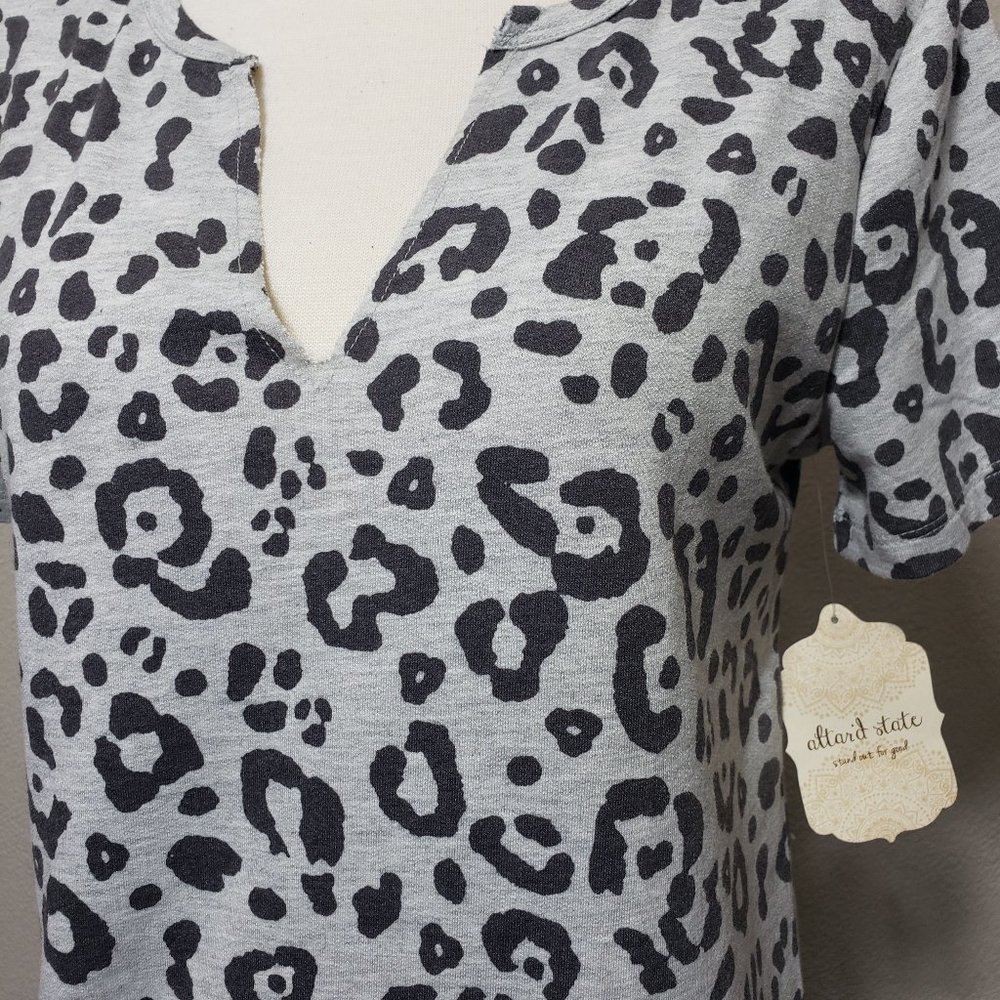 Altar'd State Cheetah Print T Shirt Dress - Picture 2 of 6